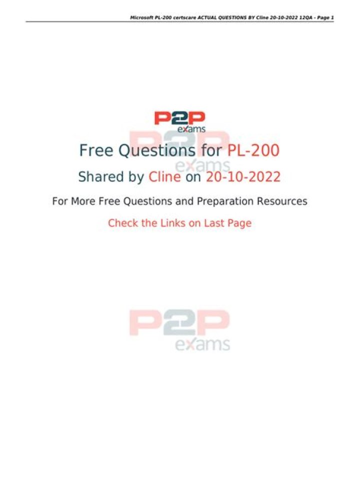 PL-200 Exam Questions PDF: Complete Study Guide & Practice Tests