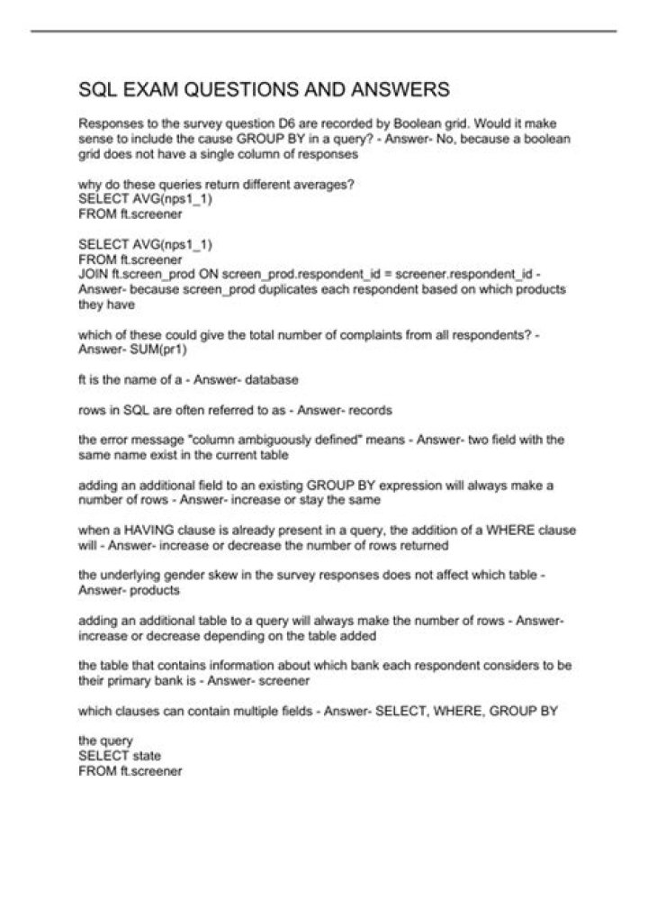 PL SQL Exam Questions & Answers PDF for Practice