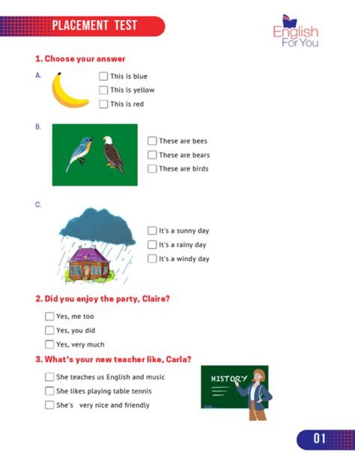 Free Placement Test for Young Learners PDF – Instant Results