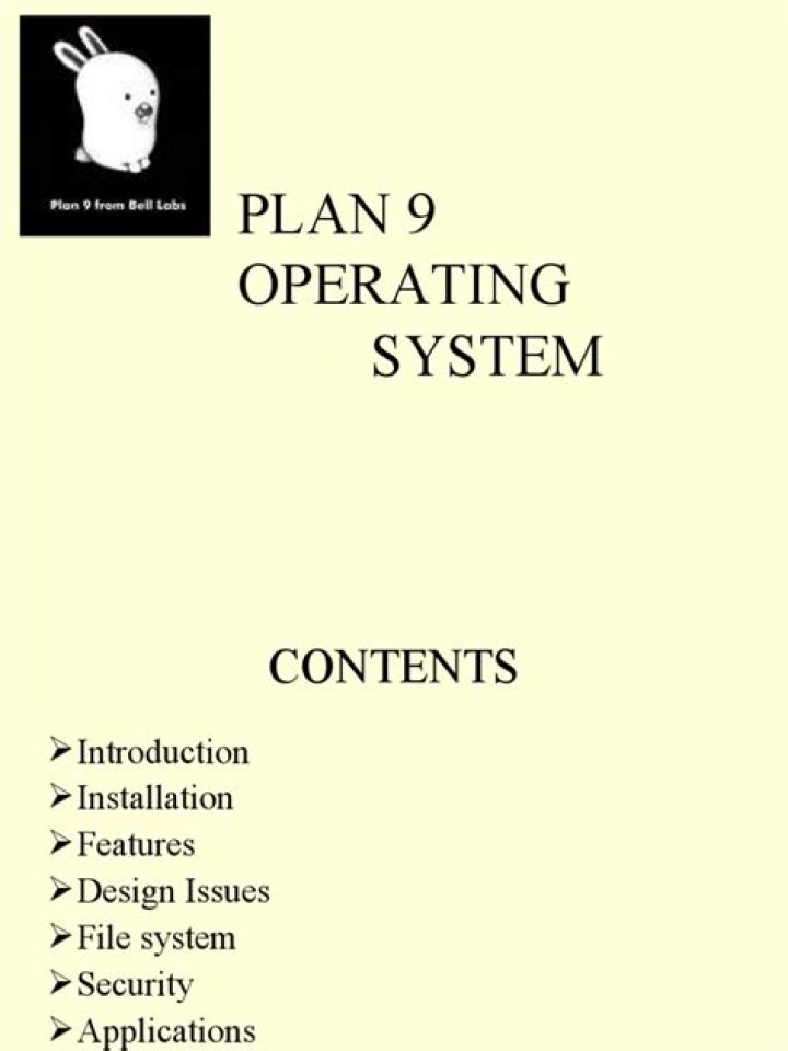 Plan 9 Operating System PDF Guide: Features, History & Download