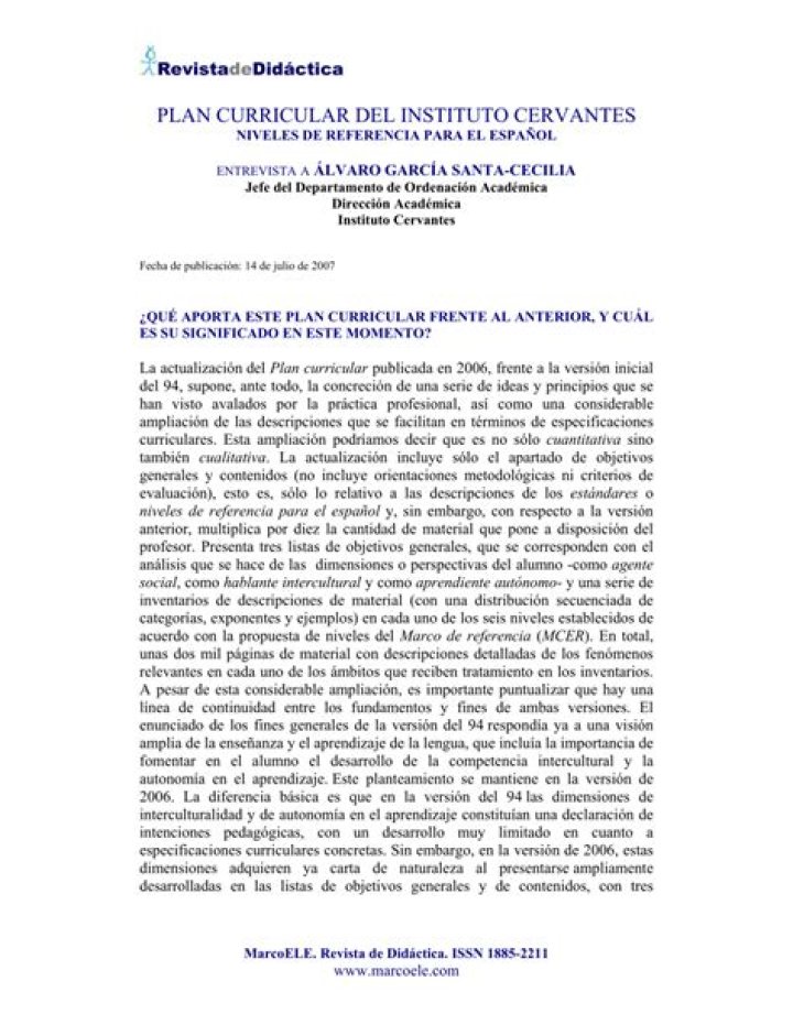 Plan Curricular del Instituto Cervantes PDF Gratis: Descargas y Guía Completa