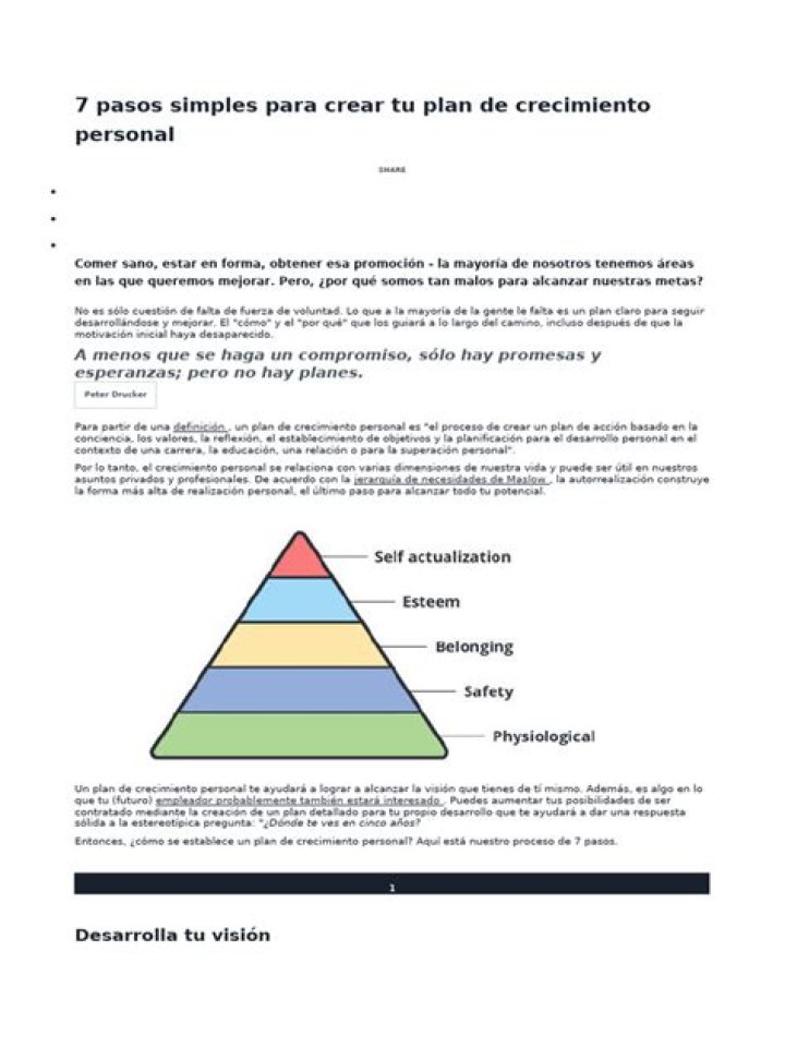 Plan de Crecimiento Personal PDF: Construye Tu Mejor Versión