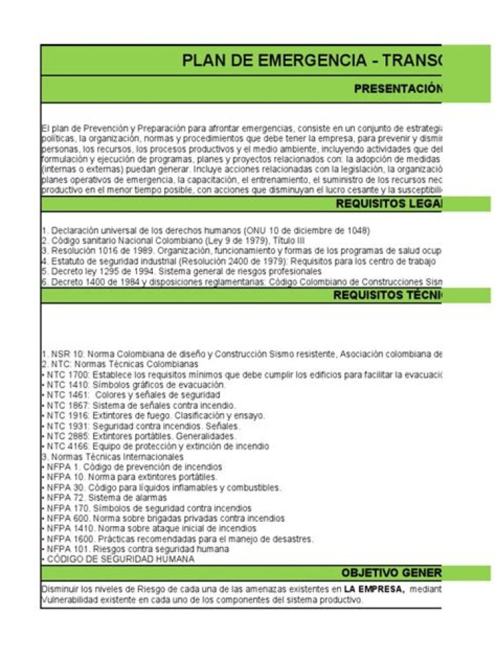 Plan de Emergencia Ejemplo PDF: Cómo Prepararte ante Crisis