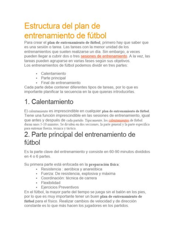 Plan de Entrenamiento para Futbolistas PDF: Mejora tu Rendimiento