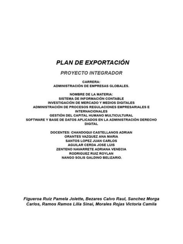 Plan de Exportación PDF Completo: Guía Paso a Paso