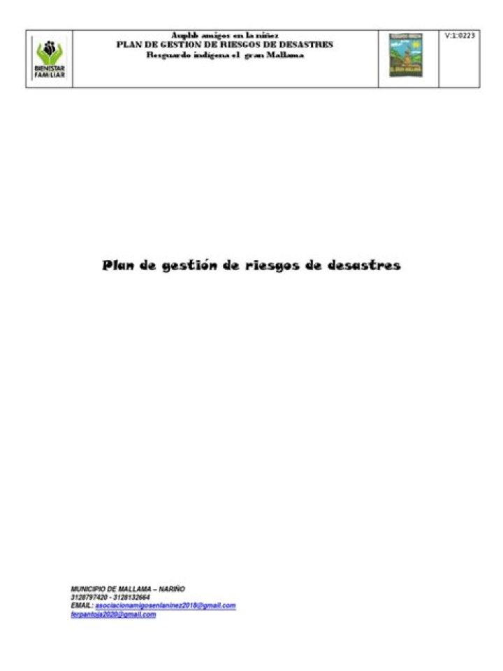 Plan de Gestión del Riesgo de Desastres PDF: Guía Completa para la Preparación