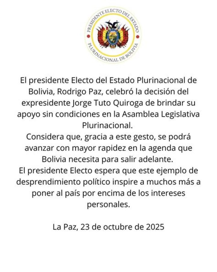 Plan de Gobierno Rodrigo Paz 2025 en Bolivia: PDF Oficial