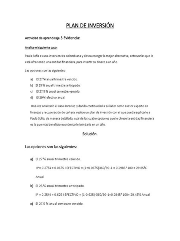 Plan de Inversión Ejemplo PDF: Guía Completa para Empezar