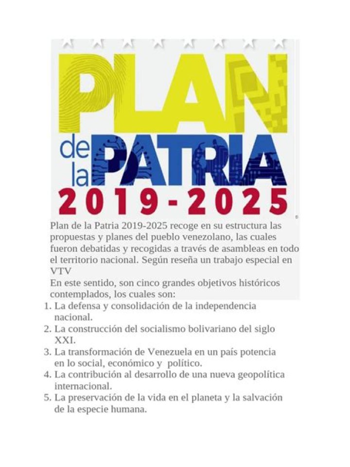 Plan de la Patria PDF : Guide Officiel Complet et Stratégie Nationale