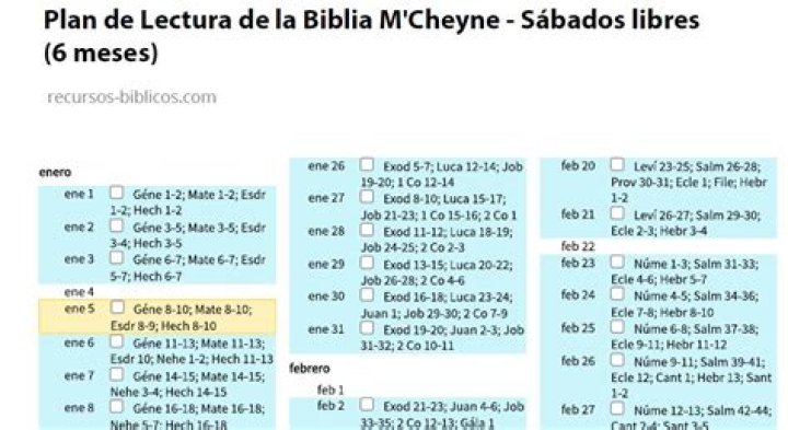 Plan de Lectura Bíblica en 6 Meses PDF: Guía Completa para Crecer Espiritualmente