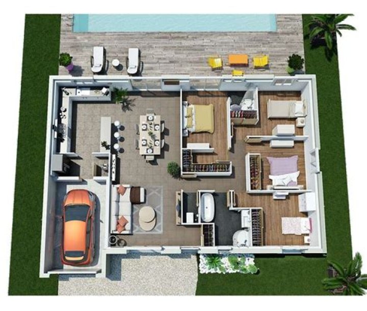 Plan de Maison Moderne Gratuit à Télécharger en PDF