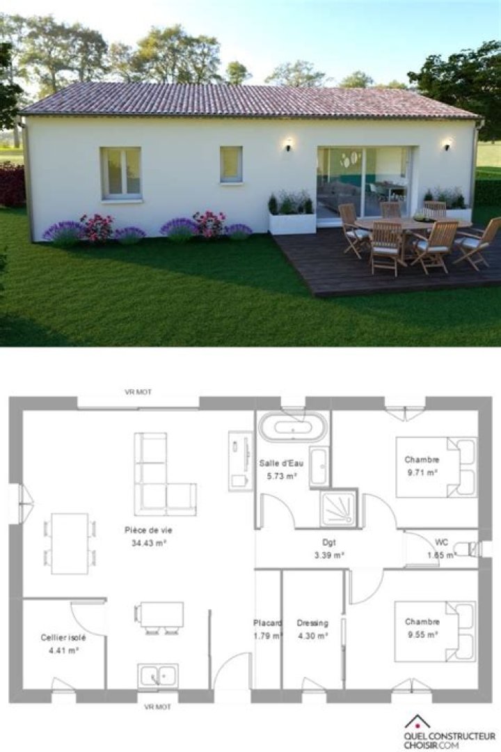 Plan de Maison Simple 3 Chambres PDF – Idéal pour Votre Maison