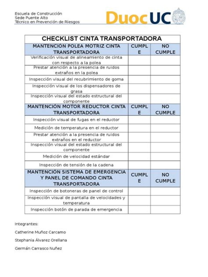 Plan de Mantenimiento de Cintas Transportadoras PDF: Guía Completa
