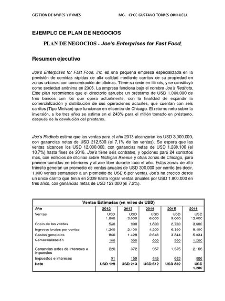 Plan de Negocios Ejemplo PDF: Guía Completa para Emprender
