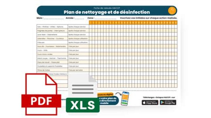 Plan de Nettoyage et Désinfection PDF Gratuit – Facile à Imprimer