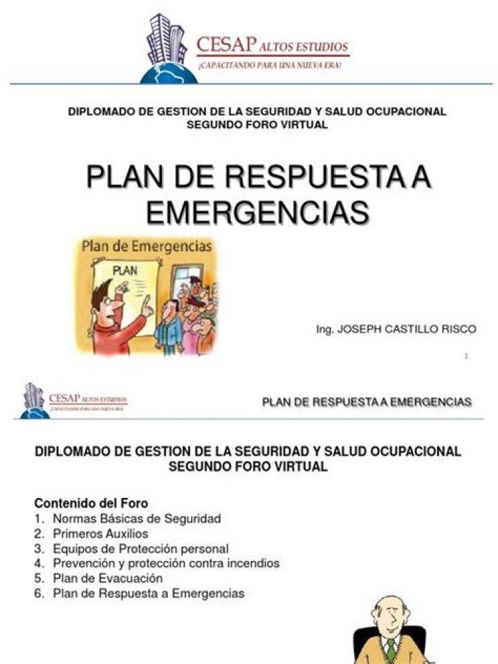 Plan de Respuesta a Emergencias PDF: Guía Completa para la Preparación