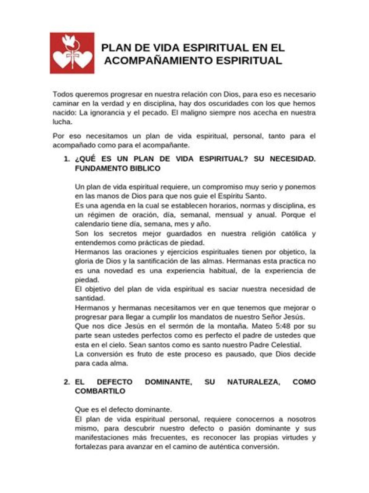 Plan de Vida Espiritual PDF: Guía Completa para Transformación