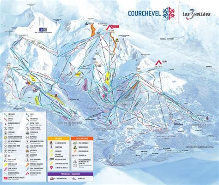 Plan des pistes courchevel PDF : Itinéraire complet pour le ski et la neige