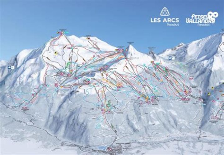 Plan des Pistes Les Arcs PDF – Télécharger les Cartes pour Ski et Randonnée