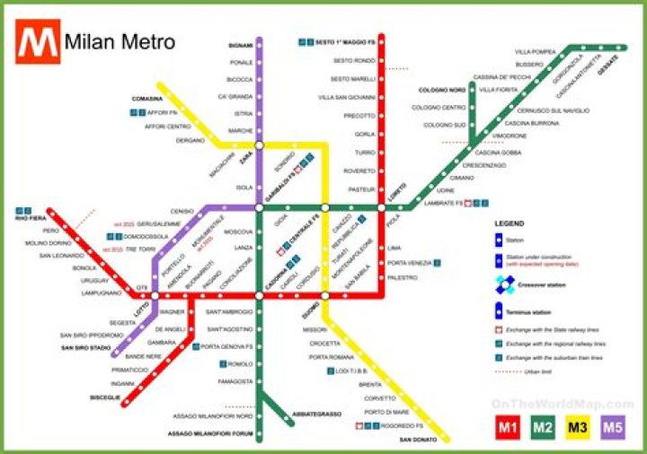 Milan Metro Plan PDF Download – Official Route Map
