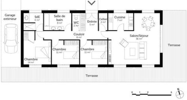 Plan Maison 3 Chambres 2 Salles de Bain PDF Idéal