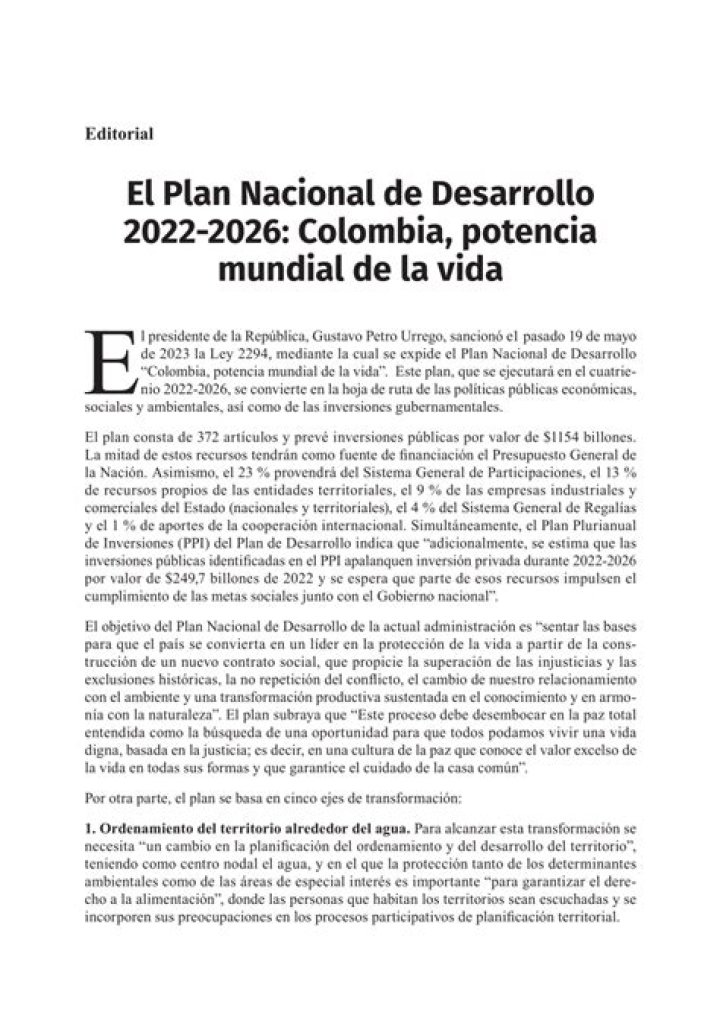 Plan Nacional de Desarrollo Colombia 2022-2026 PDF: Guía Oficial Completa
