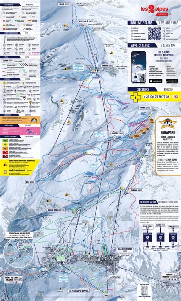 Plan Piste Les 2 Alpes PDF – Guide Complet pour les Skiés et Randonneurs