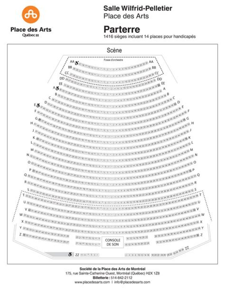 Plan Salle Wilfrid Pelletier PDF – Design & Aménagement Professionnel