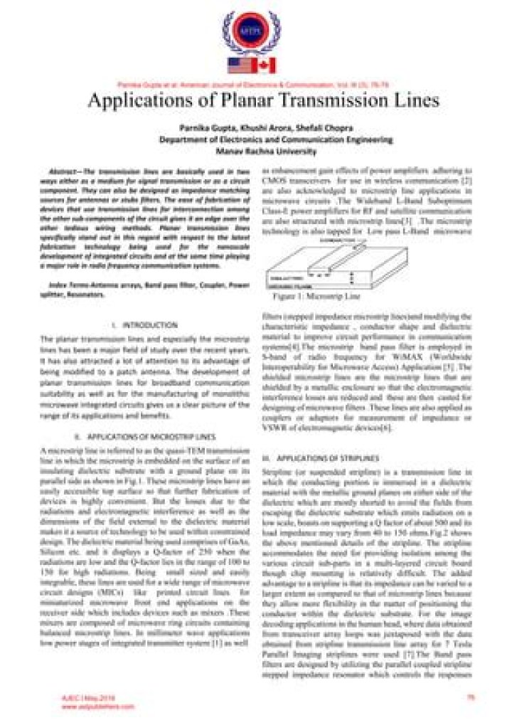 Planar Transmission Lines: Essential PDF Guide & Applications