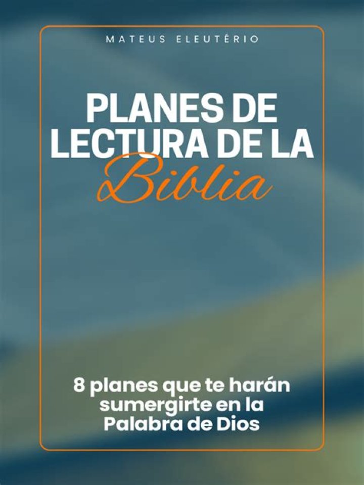 Planes de Lectura de la Biblia PDF para Estudio Profundo