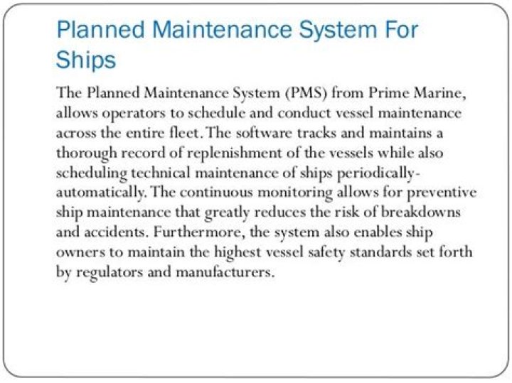 Planned Maintenance System for Ships PDF: Optimize Vessel Reliability