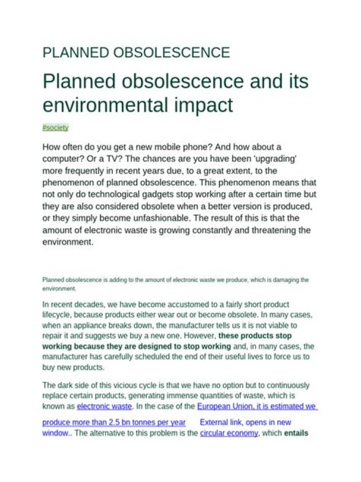 Planned Obsolescence PDF: How Products Are Designed to Fail