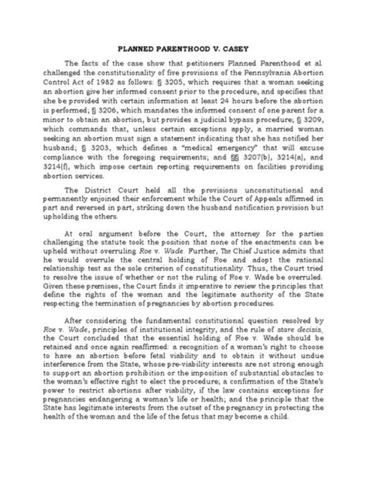 Planned Parenthood Casey Case PDF: Legal Impact and Access Rights