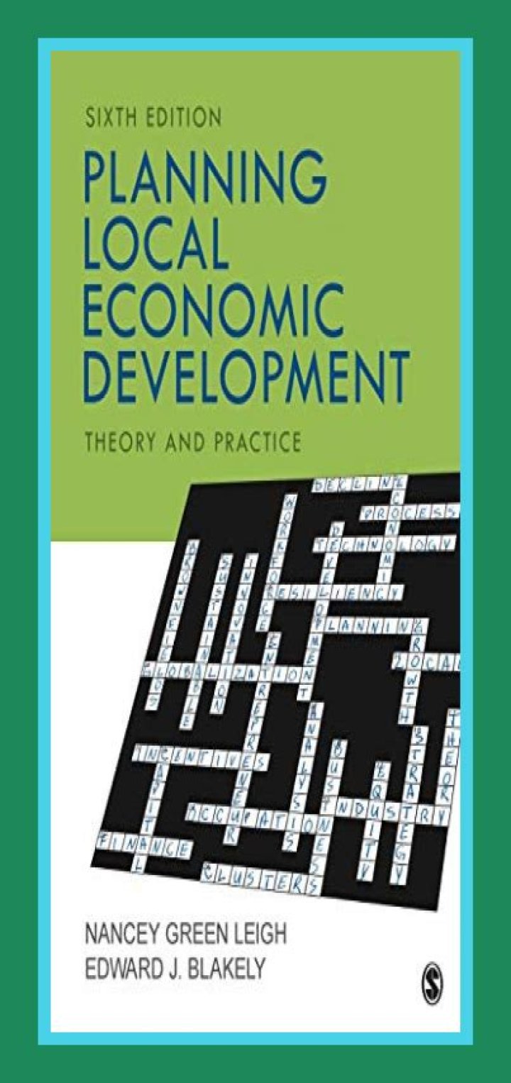 Planning Local Economic Development: Theory and Practice PDF Guide