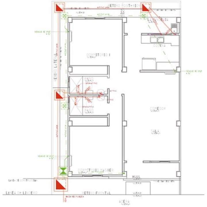 Plano de Instalaciones Sanitarias para Vivienda Unifamiliar PDF Gratis