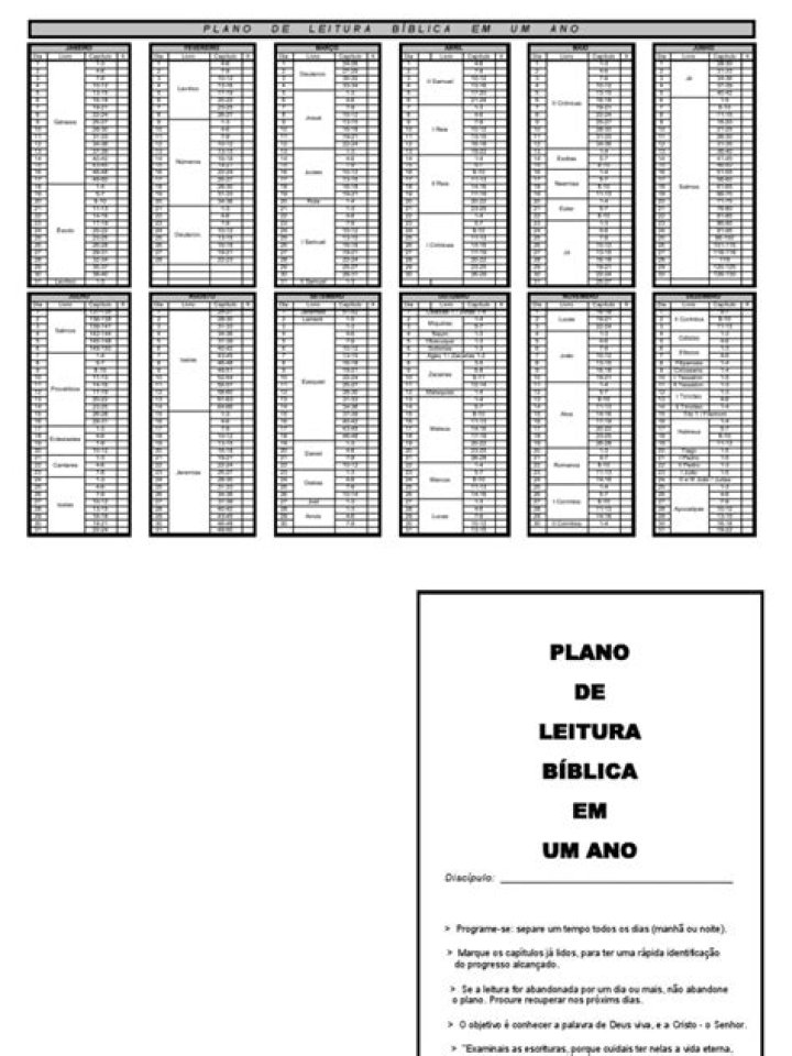 Plano Anual de Leitura da Bíblia em PDF – Guia Completo para Um Ano de Estudo