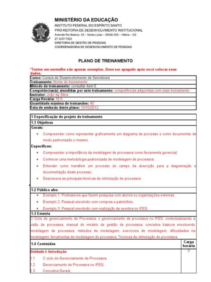Plano de Treinamento PDF Completo – Aprenda Rápido e Eficiente
