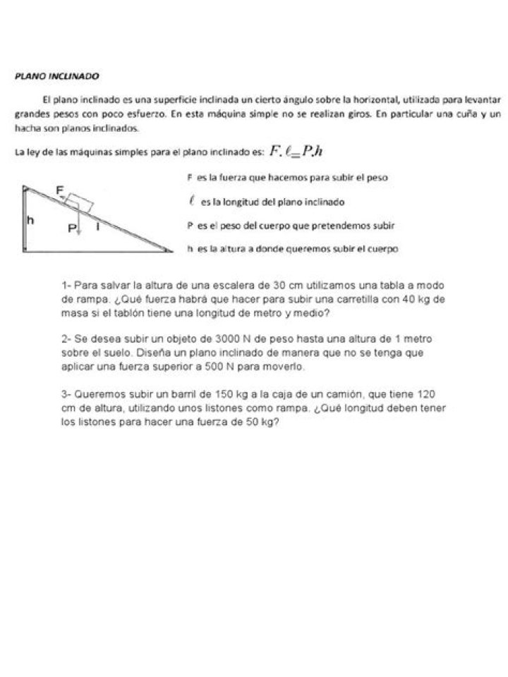 Ejercicios Resueltos para Plano Inclinado: Guía PDF Paso a Paso