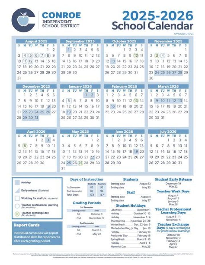 Plano ISD 25-26 Calendar PDF: Complete Monthly Planner for School Year 2024-25