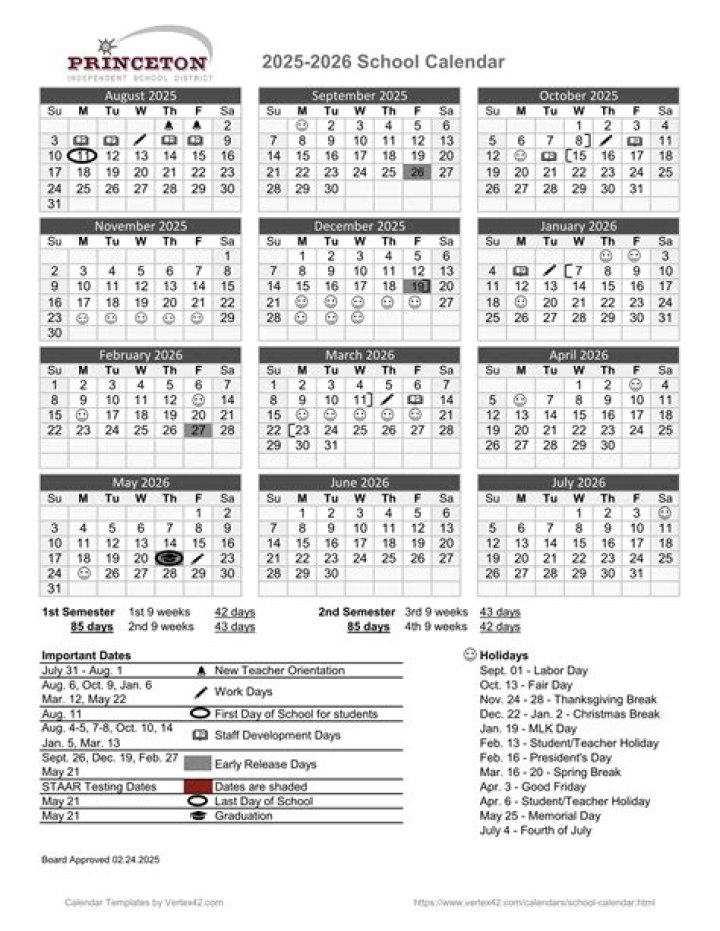 Plano ISD 2025-26 Academic Calendar PDF: Key Dates & Events