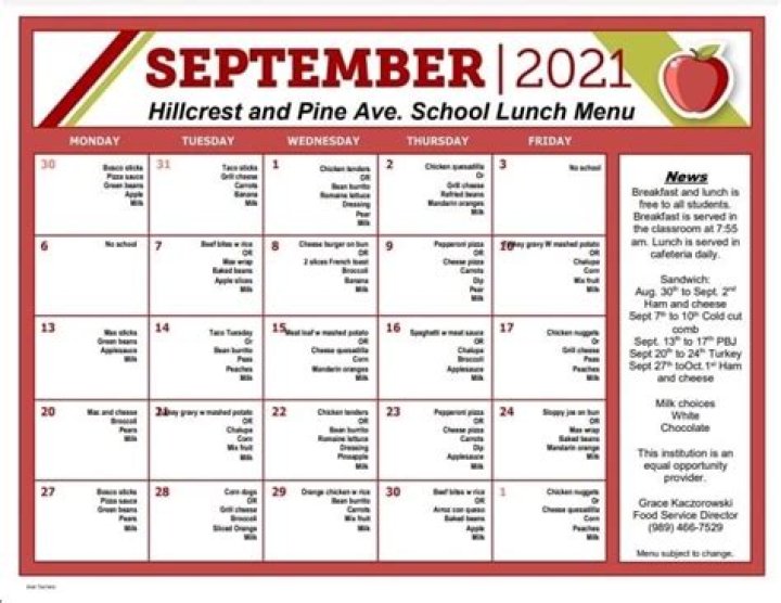 Plano ISD Lunch Menu PDF – Download Daily Lunch Plans