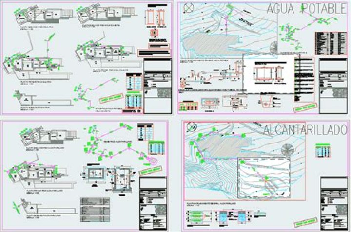 Planos PDF de Agua Potable y Alcantarillado para Gestión Urbana