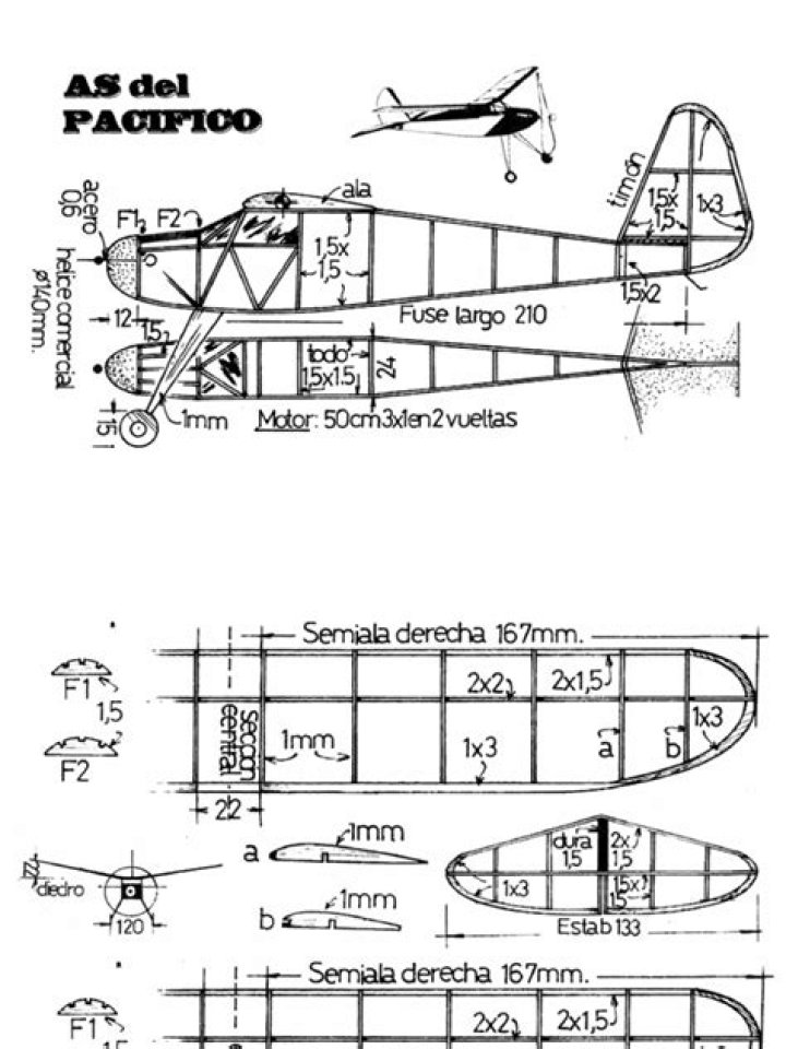 Descarga PDFs Gratis de Planos de Aviones de Madera Balsa