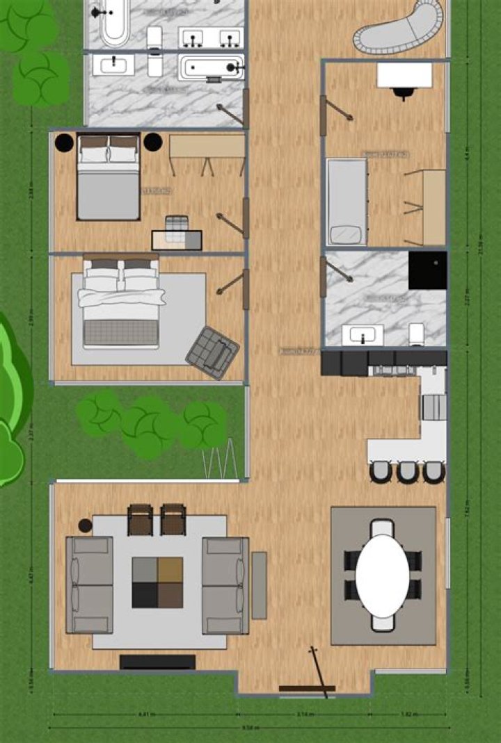 Planos de Casa Habitación 1 Planta PDF Gratis para Descargar