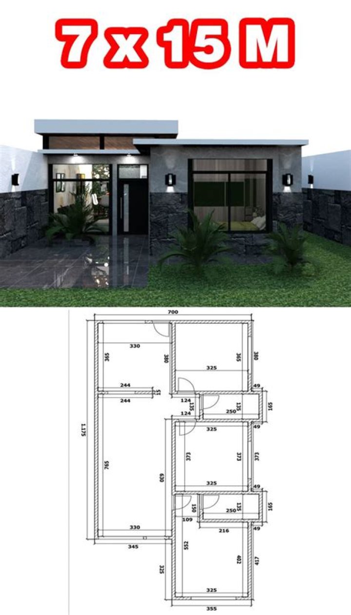 Planos de Casas 7x15 PDF Grátis – Modelos Prontos para Impressão