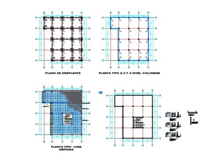 Planos Gráficos de Edificios de 3 Pisos PDF para Arquitectura y Construcción