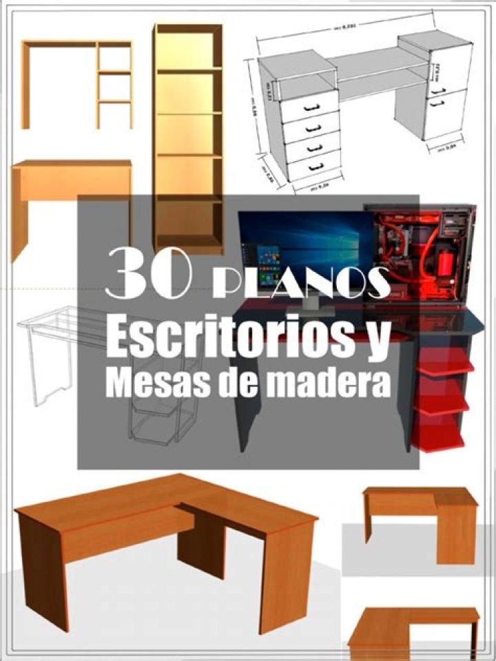 Planos de Escritorios de Melamina PDF: Diseño Profesional y Descarga Fácil