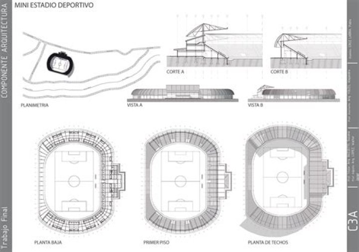 Planos Gráficos Grátis de Estadios de Fútbol – Descargue PDFs