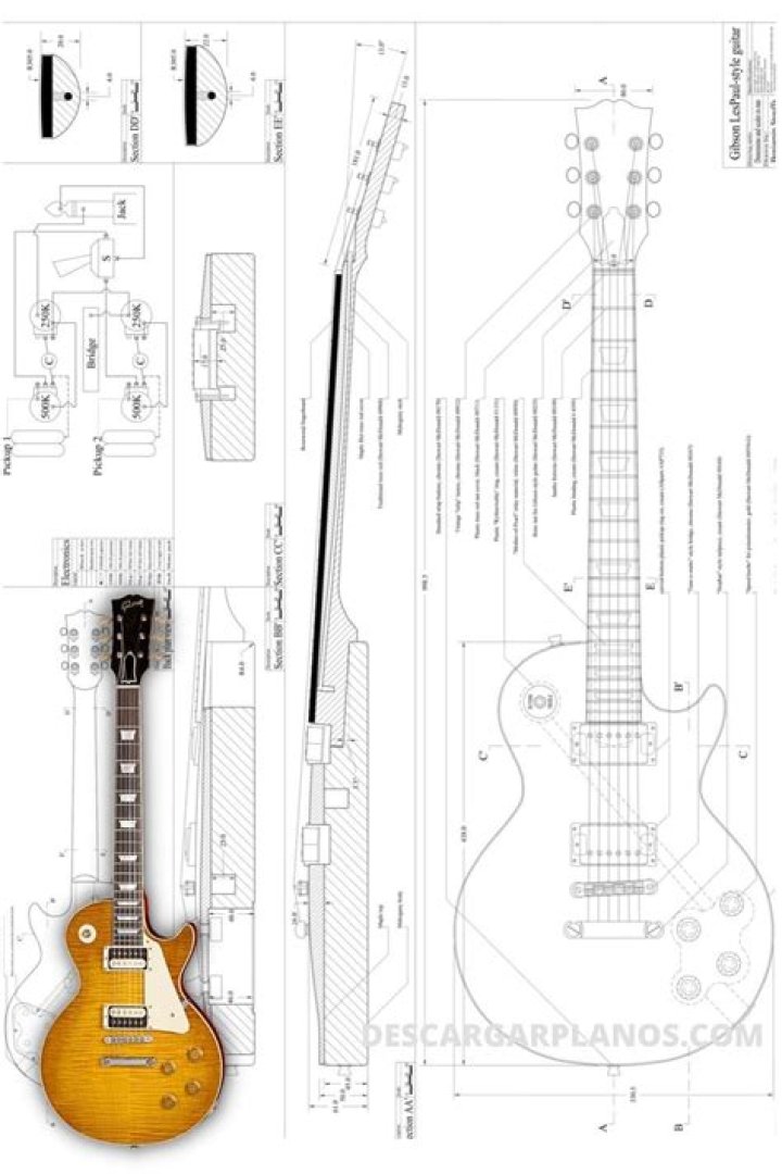 Descarga Gratis: Planos de Guitarras PDF – Tutoriales y Partituras