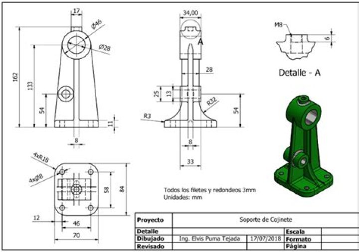Planos de Piezas Mecánicas PDF: Descargue los Dibujos Técnicos Gratuitamente